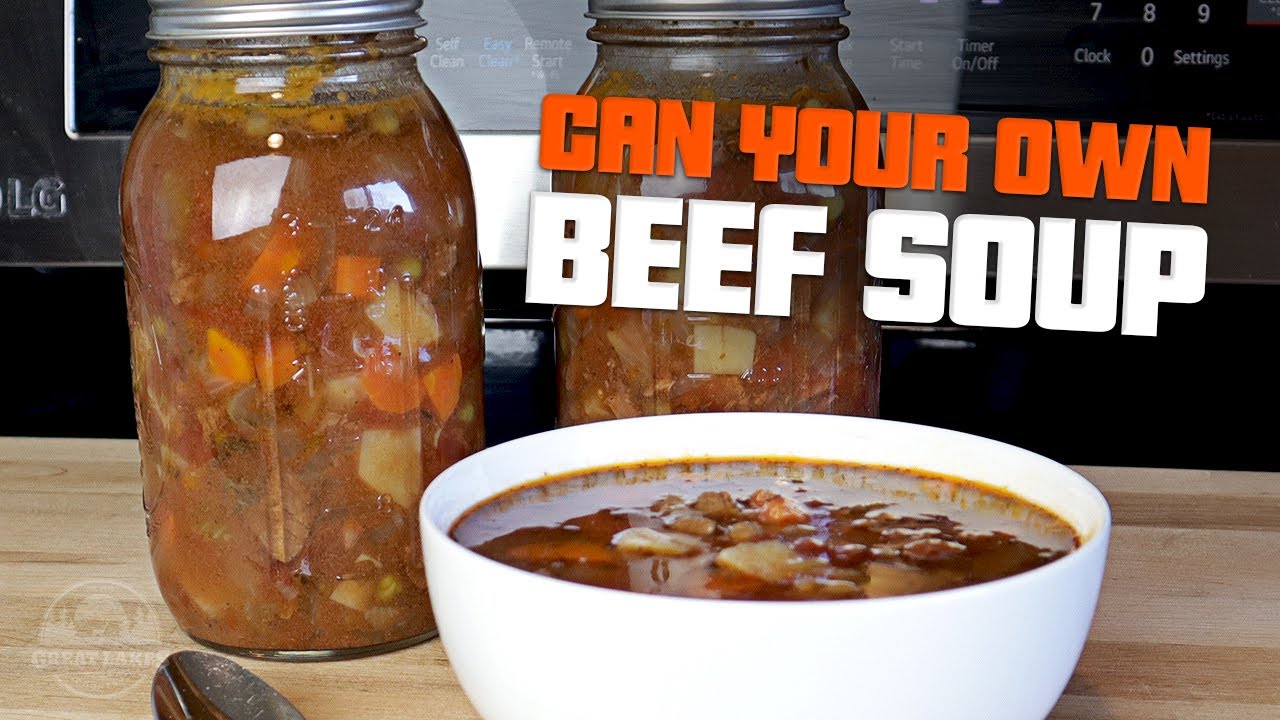canning instructions for vegetable beef soup