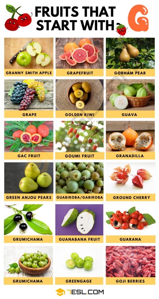 fruit en g:Fruit in G
