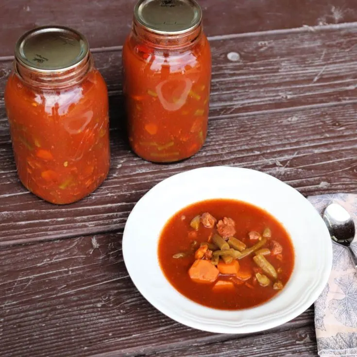 canning instructions for vegetable beef soup
