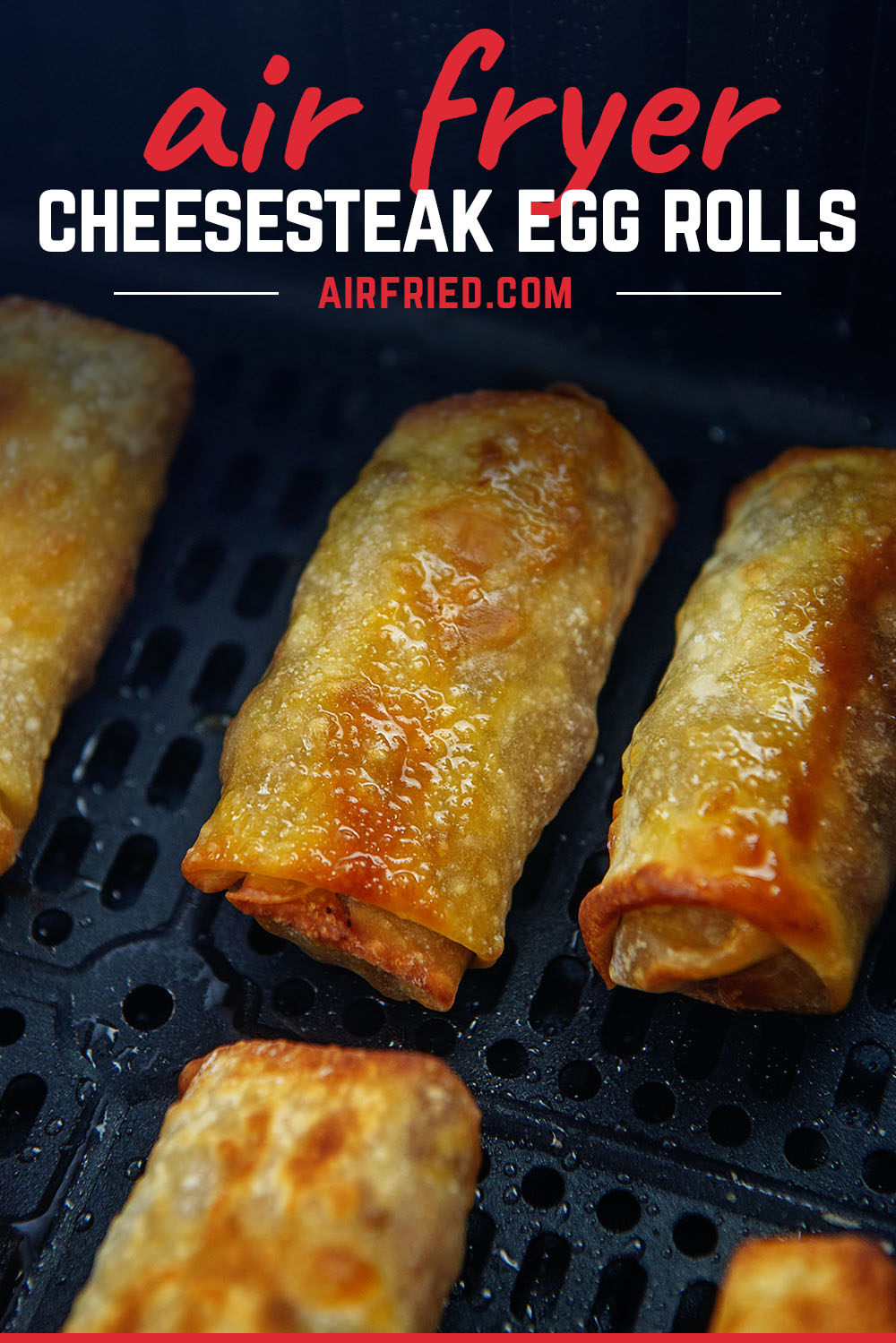 air fryer recipe for cheesesteak egg rolls