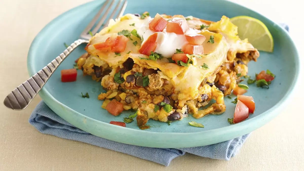 slow-cooked beef and corn chip casserole