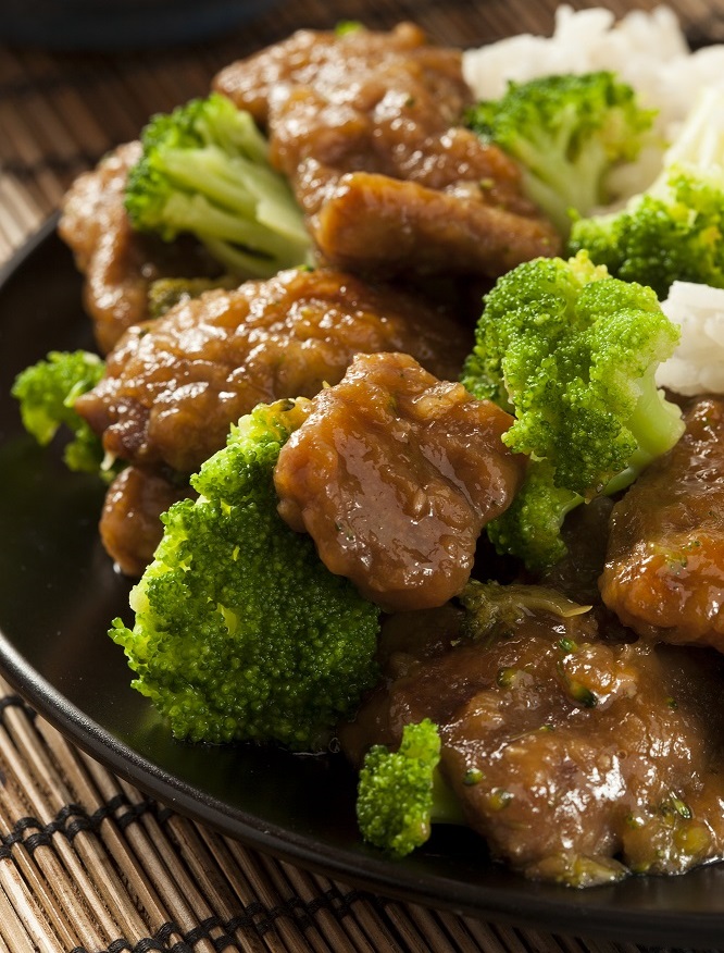 beef and broccoli dish from panda express