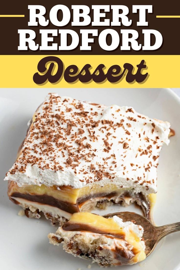 robert redford sweet treat with graham cracker base