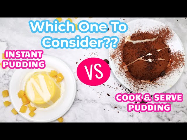 is instant pudding a substitute for cook and serve?
