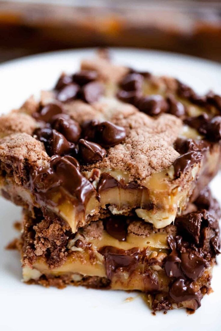 german chocolate cake mix caramel brownies