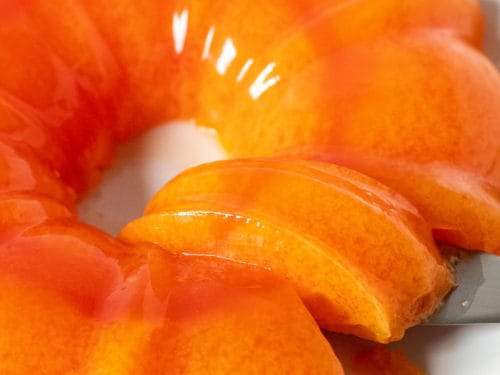 mandarin orange gelatin dessert with sherbet