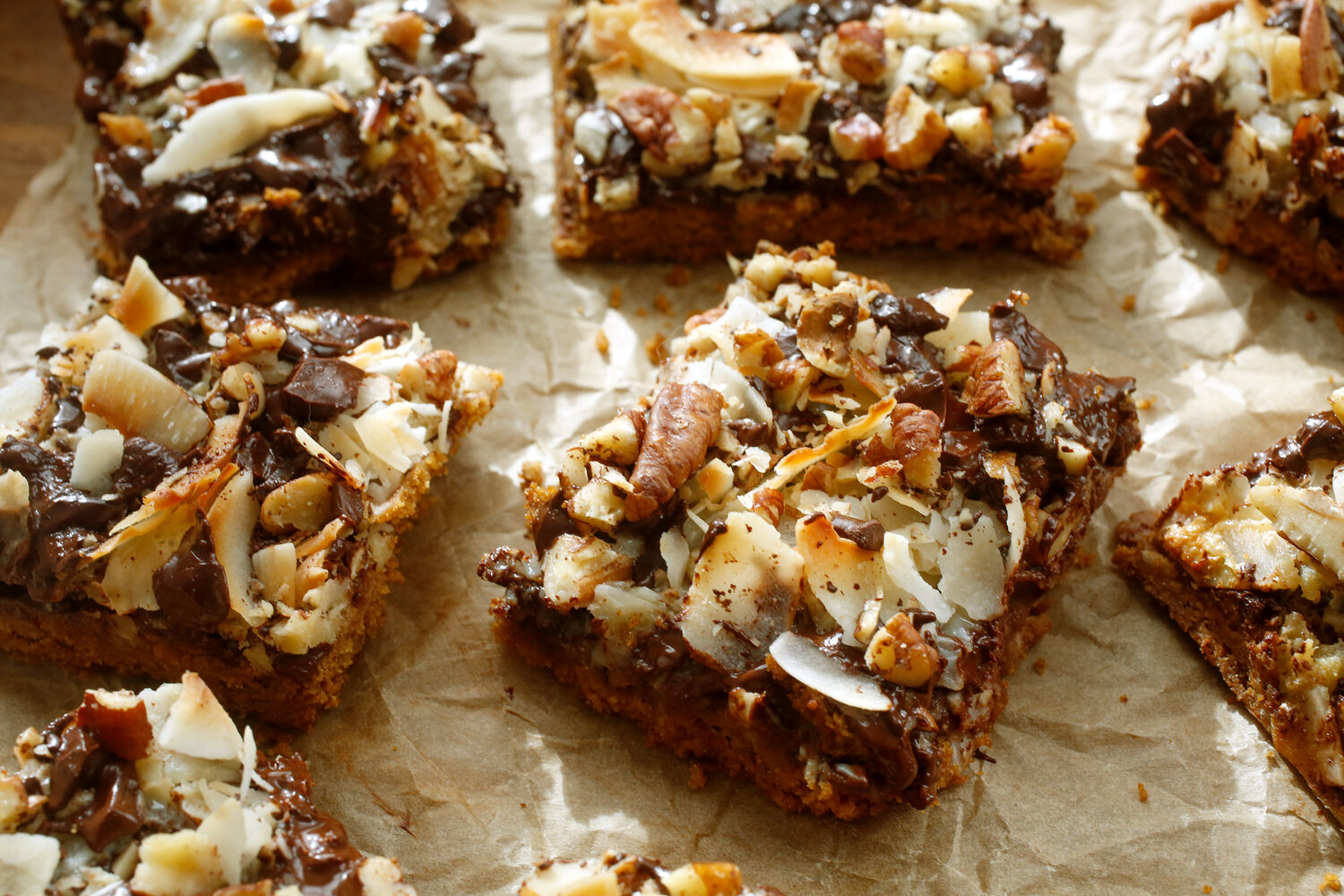 delicious cookie squares sans coconut and nuts