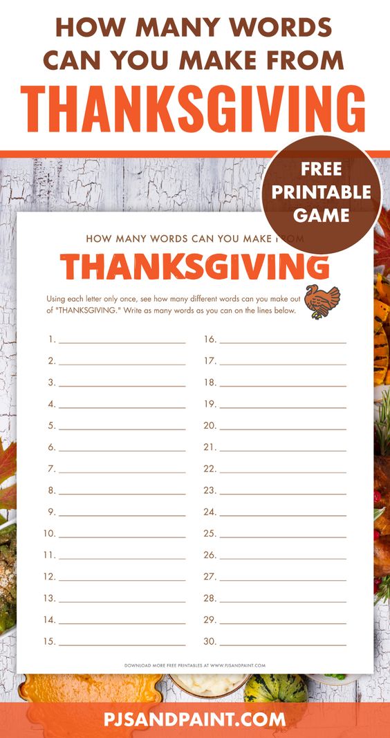 how many words can be formed using the letters in thanksgiving
