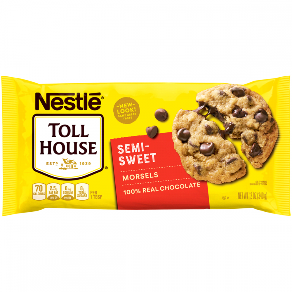 what is the weight in ounces of a small chocolate chip bag
