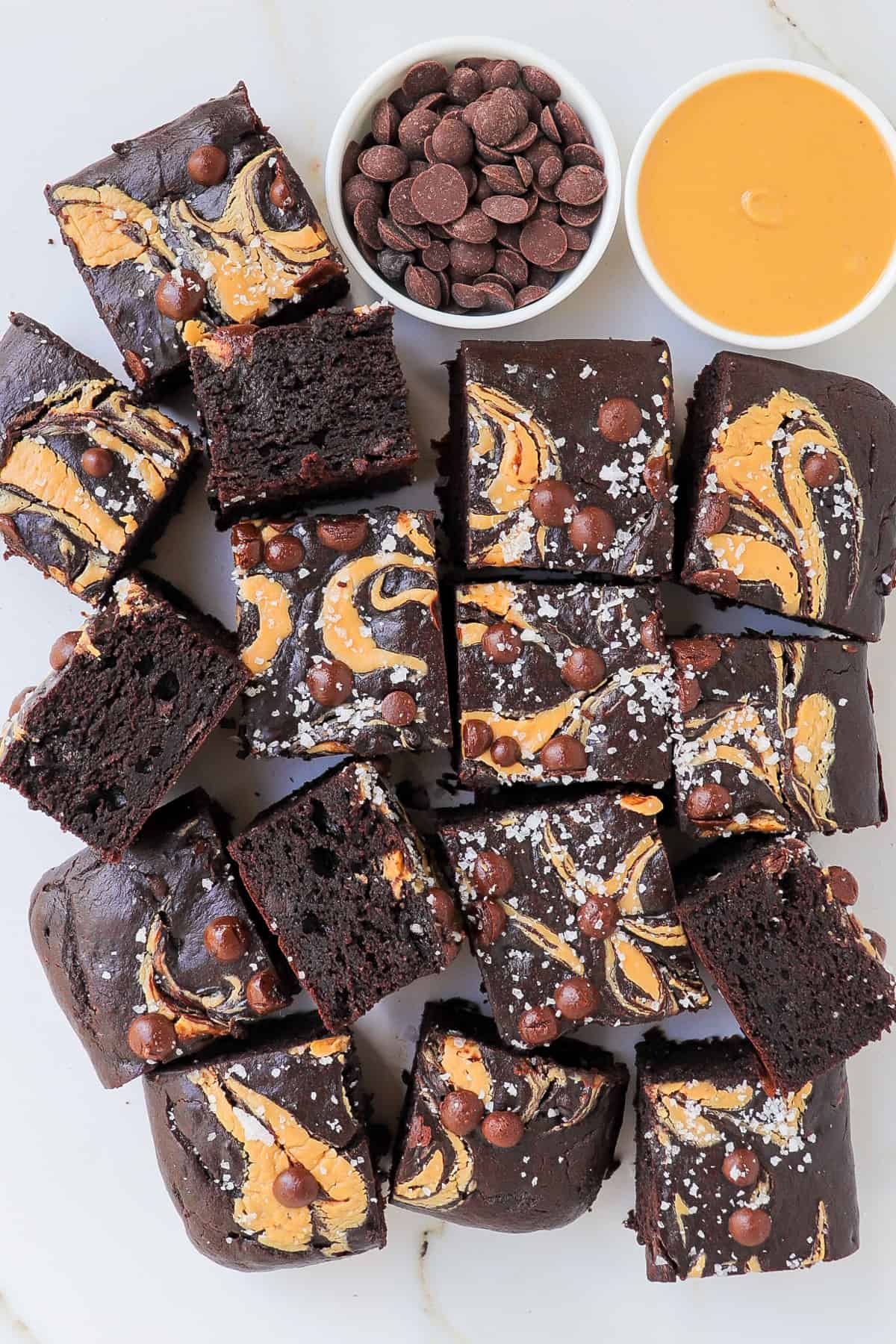 chocolate peanut butter banana brownies