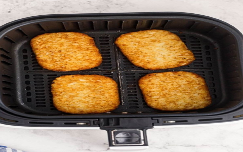 air fryer guide for cooking frozen hashbrown patties