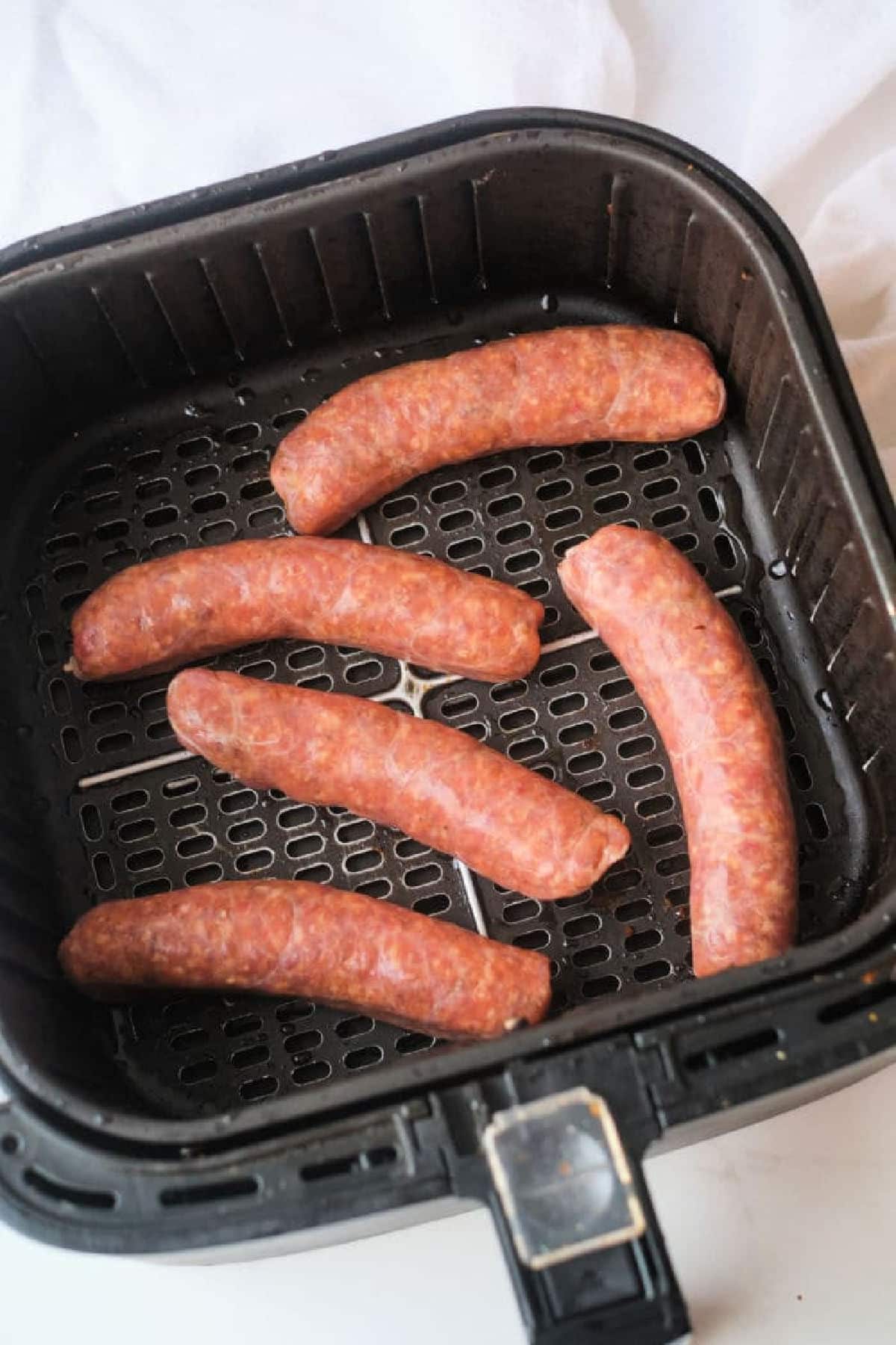 steps for air frying johnsonville italian sausage