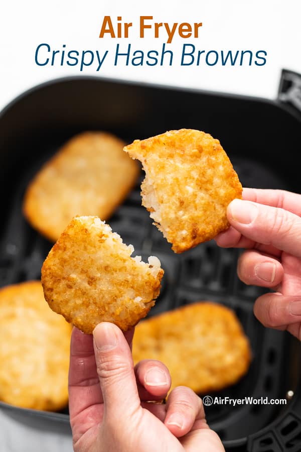 air fryer guide for cooking frozen hashbrown patties
