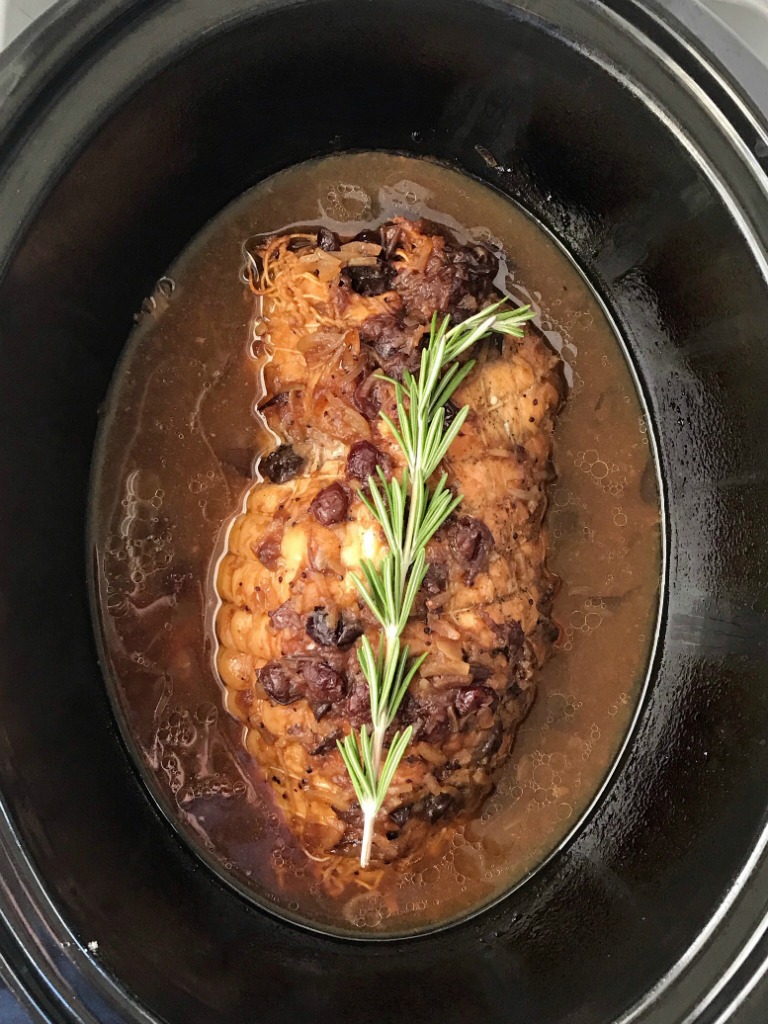 slow cooker turkey breast with cranberry and onion soup mix