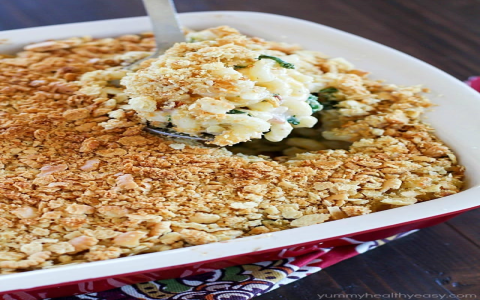 creamy macaroni and cheese with ritz cracker topping recipe