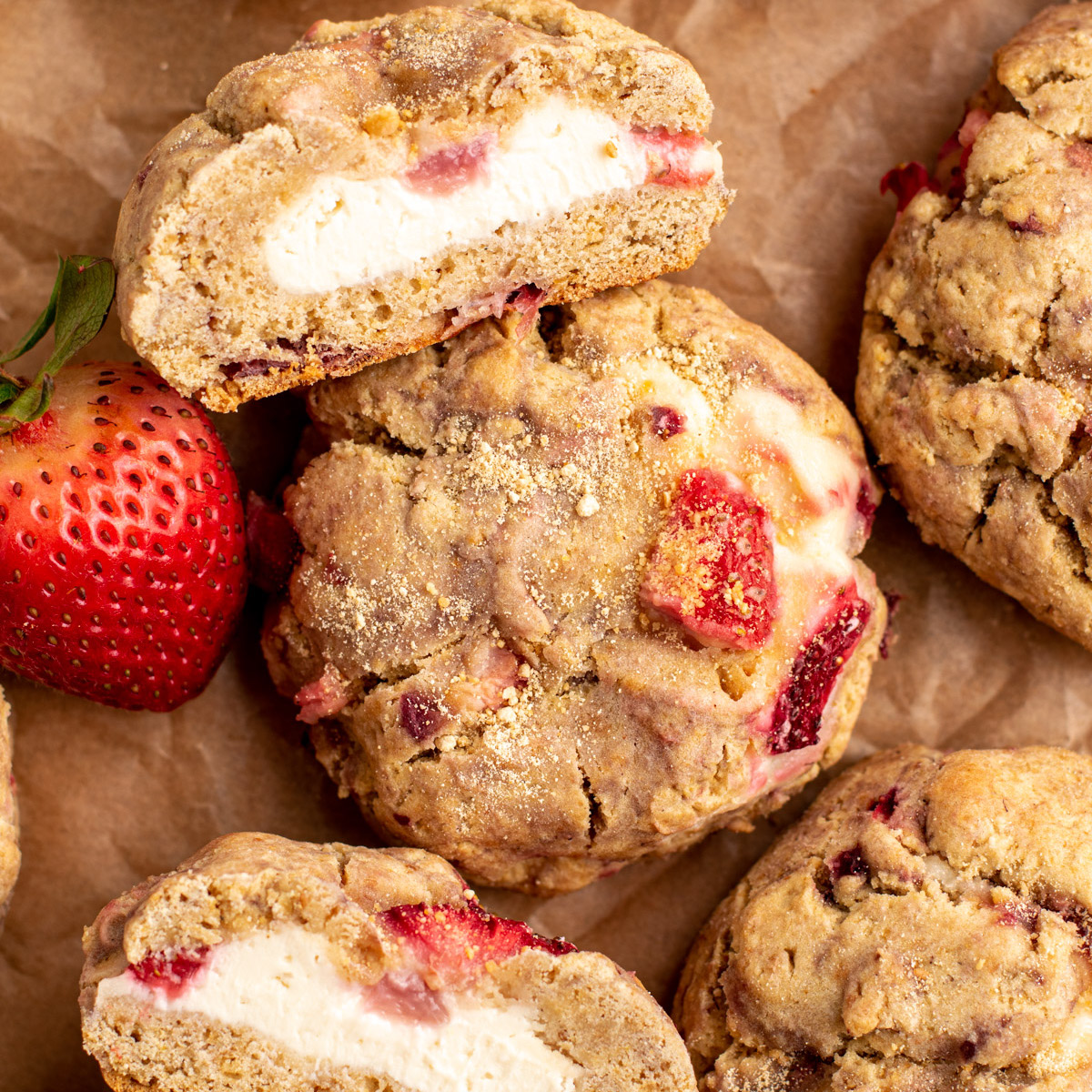 strawberry cheesecake cookies without gluten