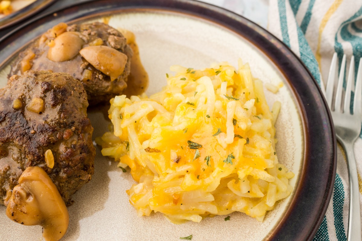 hashbrown casserole in a crockpot minus sour cream