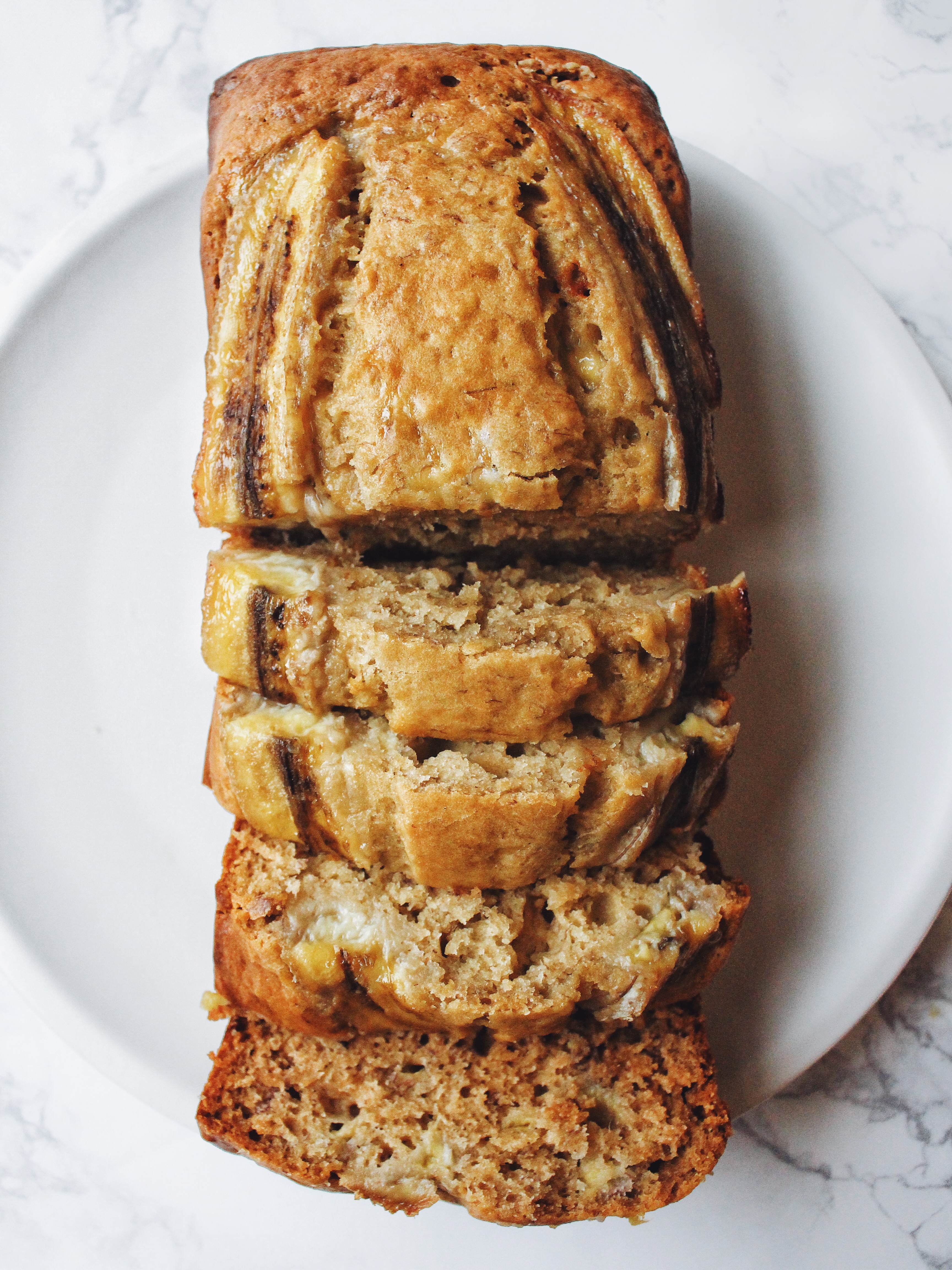 banana loaf sweetened with honey