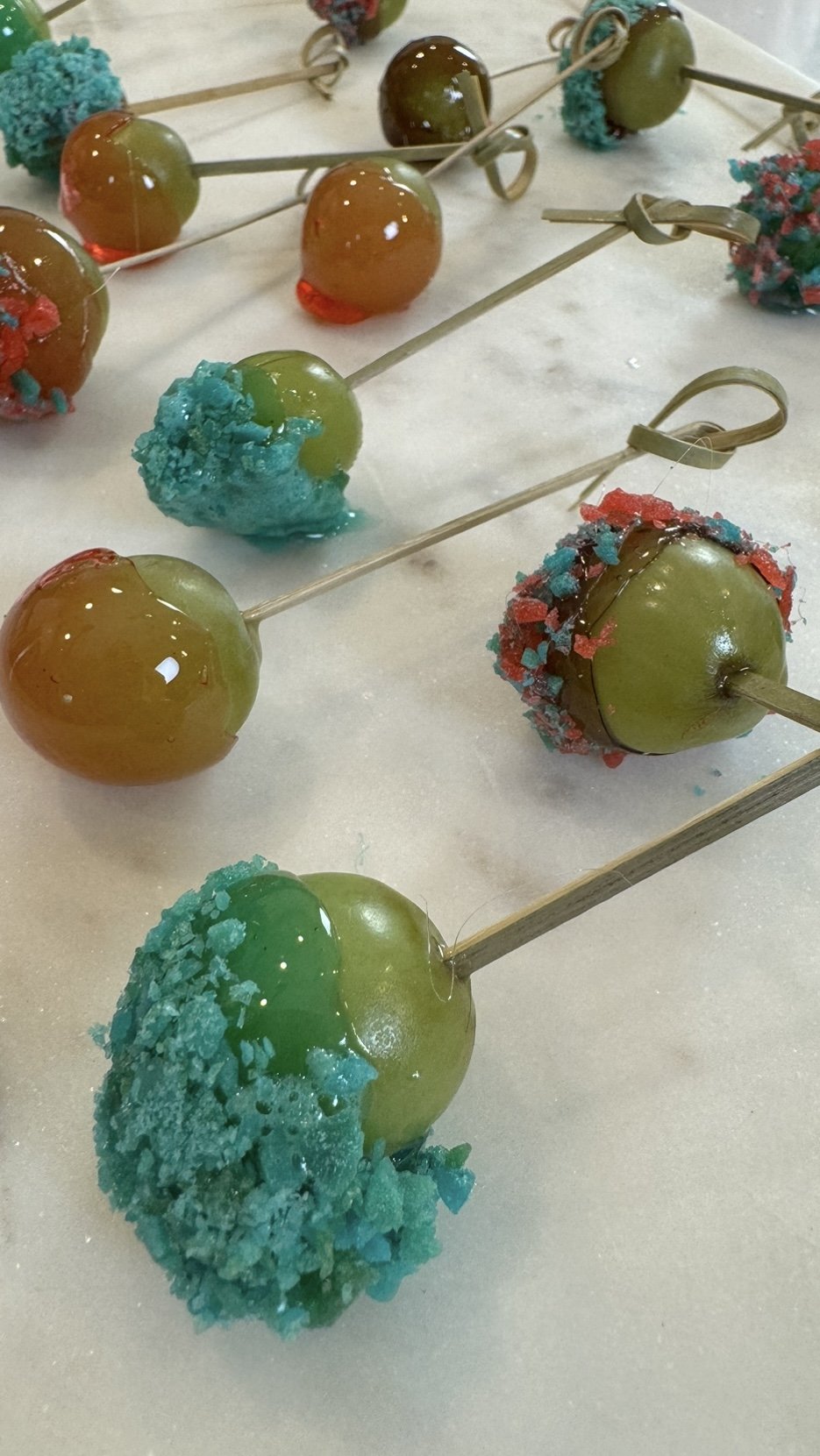 jolly ranchers candy-coated grapes recipe
