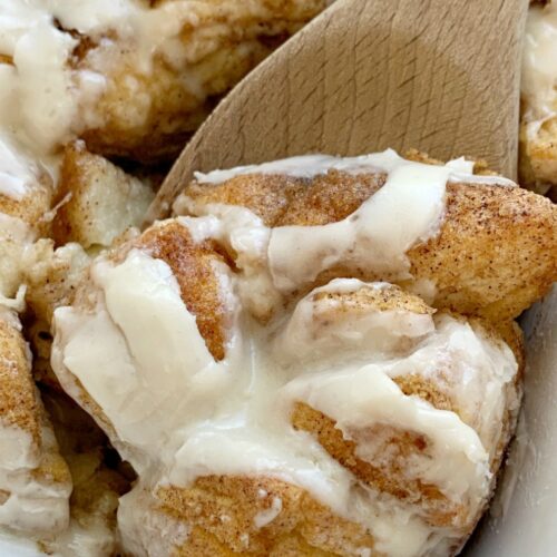 morning bake with flaky rolls and creamy cheese