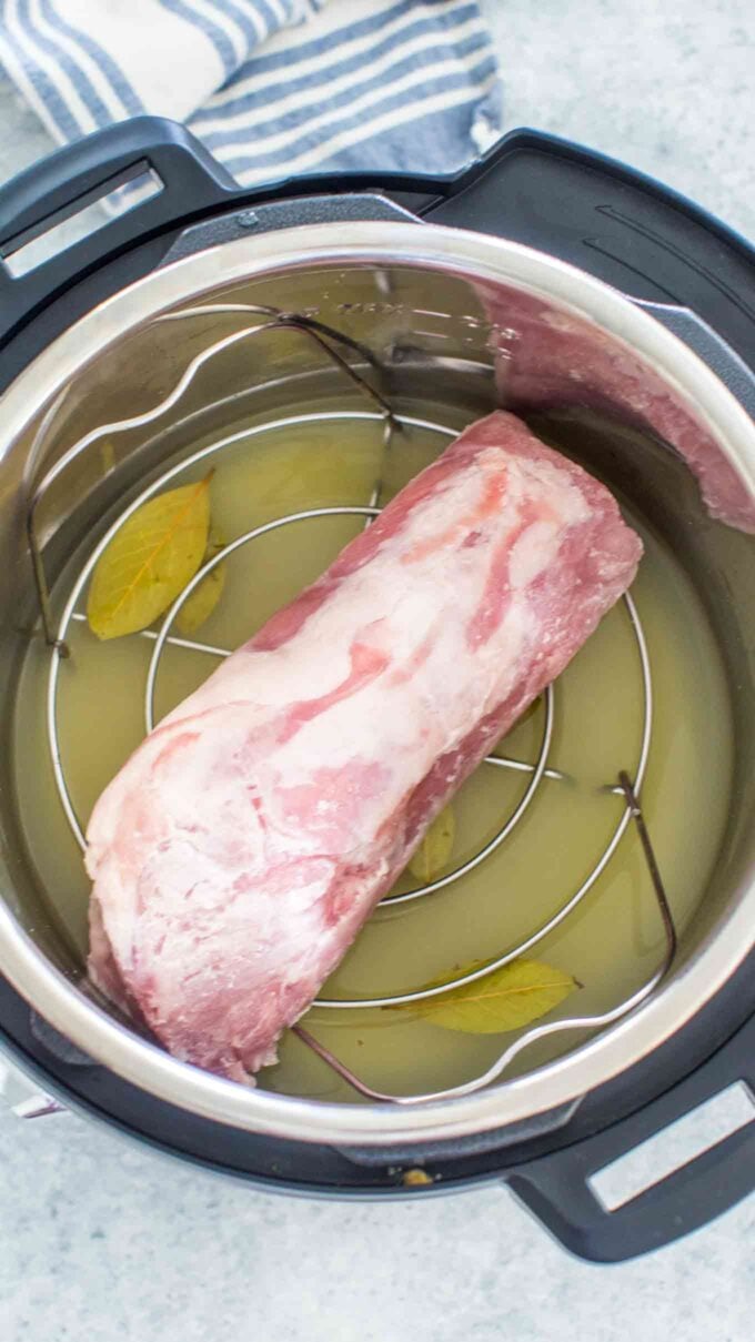 cooking time for frozen pork tenderloin in instant pot