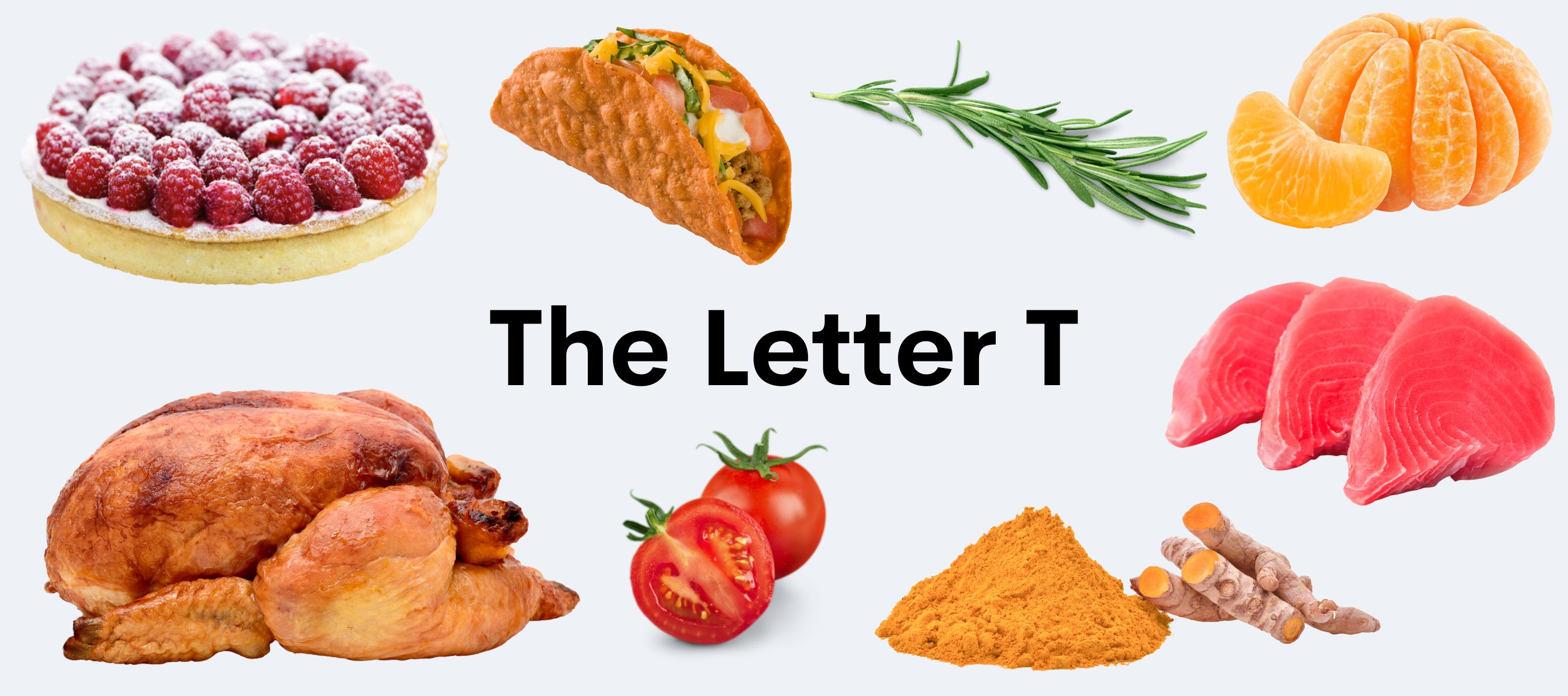 produce items beginning with the letter t