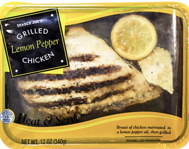 lemon pepper chicken from trader joe's grill
