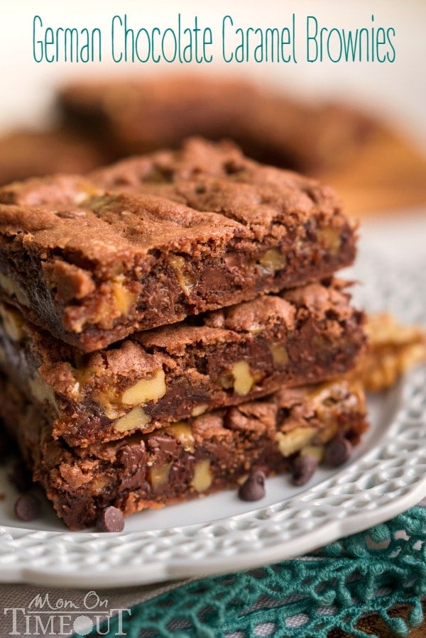 german chocolate cake mix caramel brownies