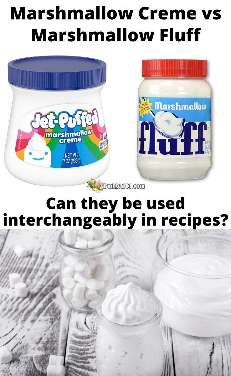 is marshmallow fluff interchangeable with marshmallows