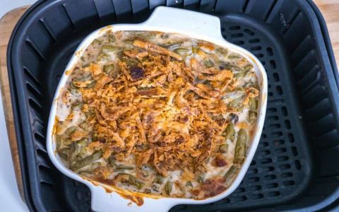 creamy celery green bean bake recipe