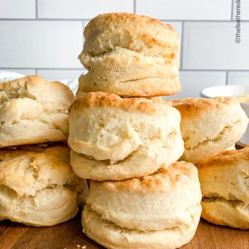 simplified biscuit recipe with three ingredients and no milk