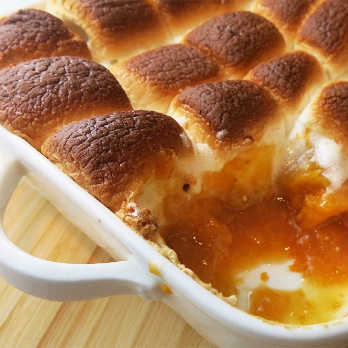 bruce's sweet yam dish with marshmallows