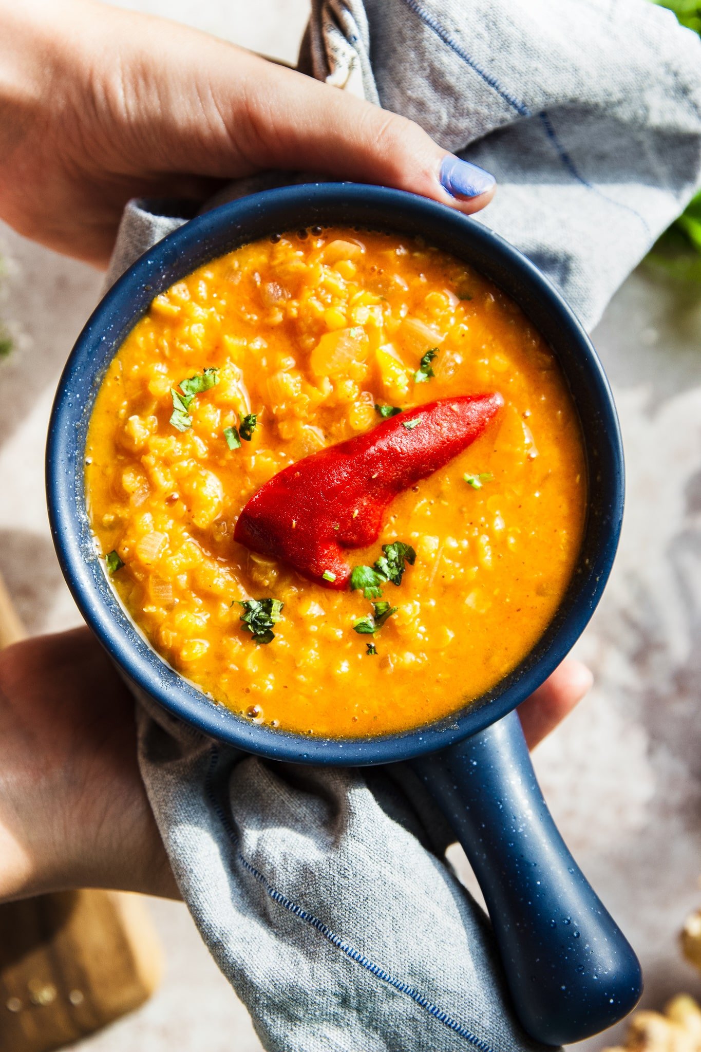 spiced lentil soup without coconut milk