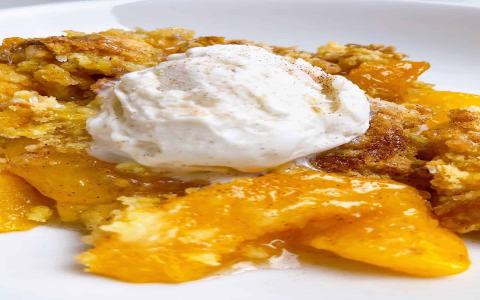 cake mix peach cobbler recipe