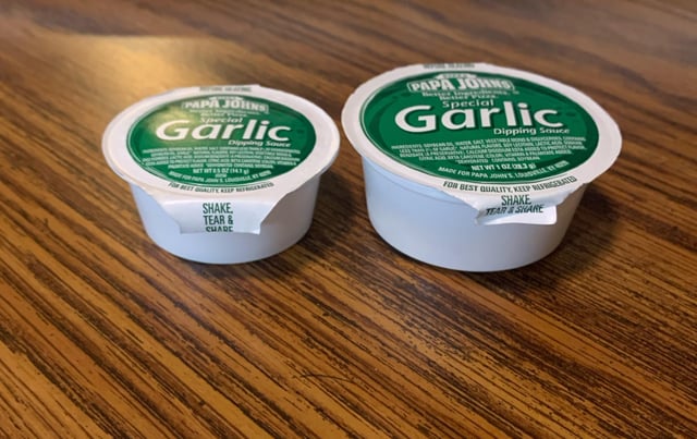 should papa john's garlic sauce be stored in the refrigerator