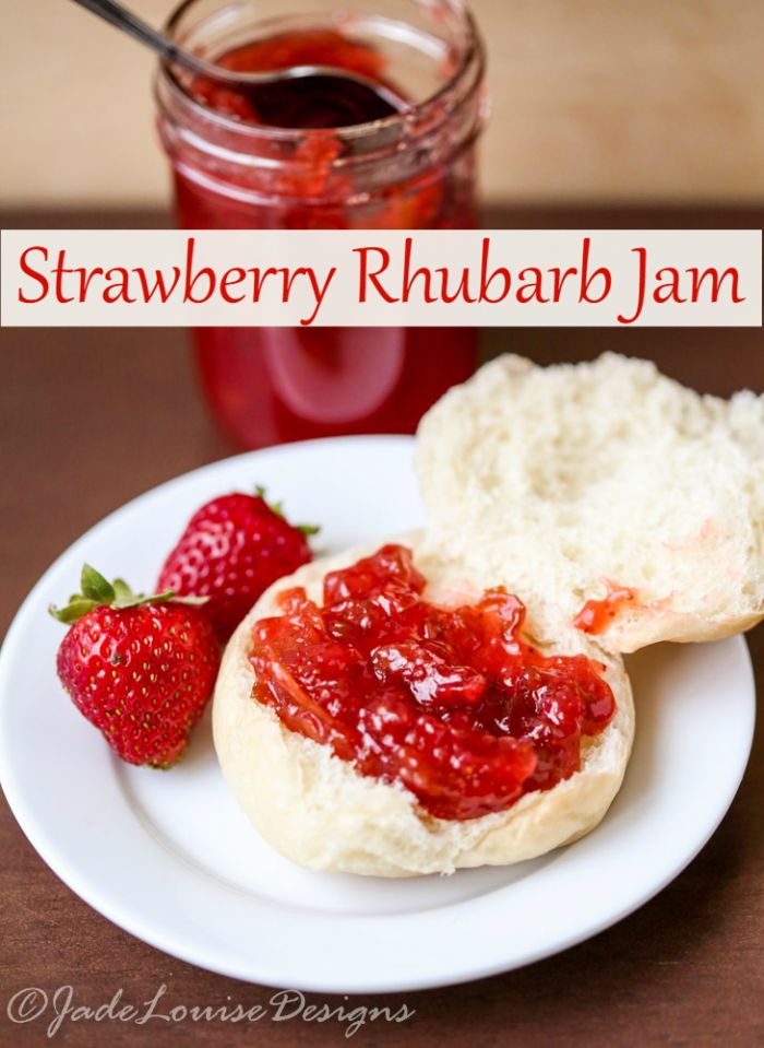 reduced sugar strawberry rhubarb jelly using sure jell