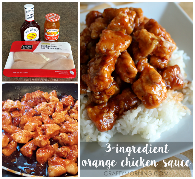 simplified orange marmalade chicken