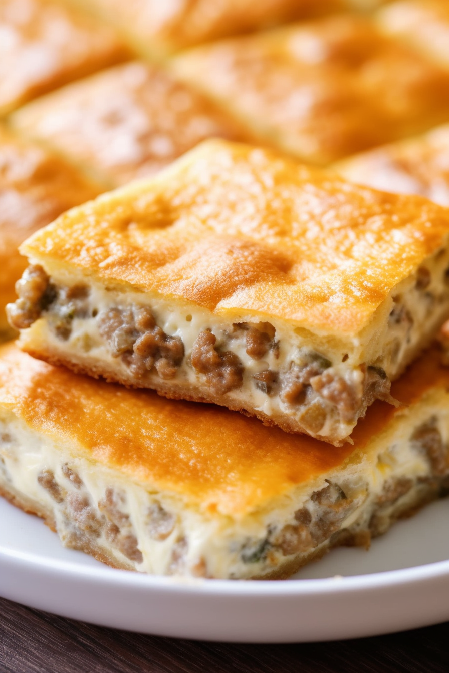 crescent rolls with cream cheese and sausage breakfast bake