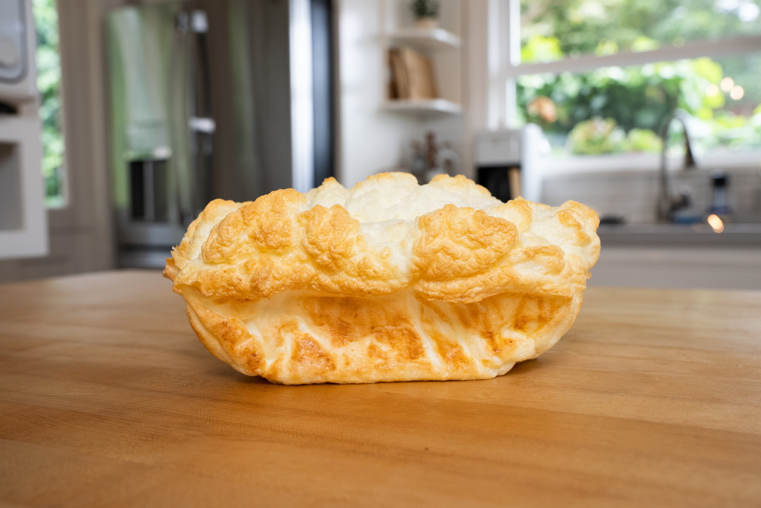 cottage cheese and egg white two-ingredient bread