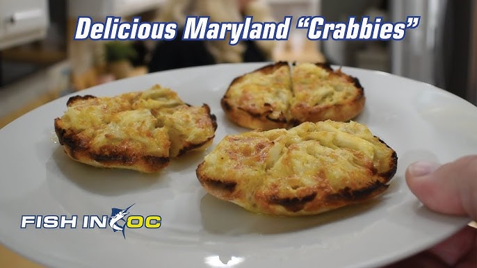 crab muffin creation using english muffins