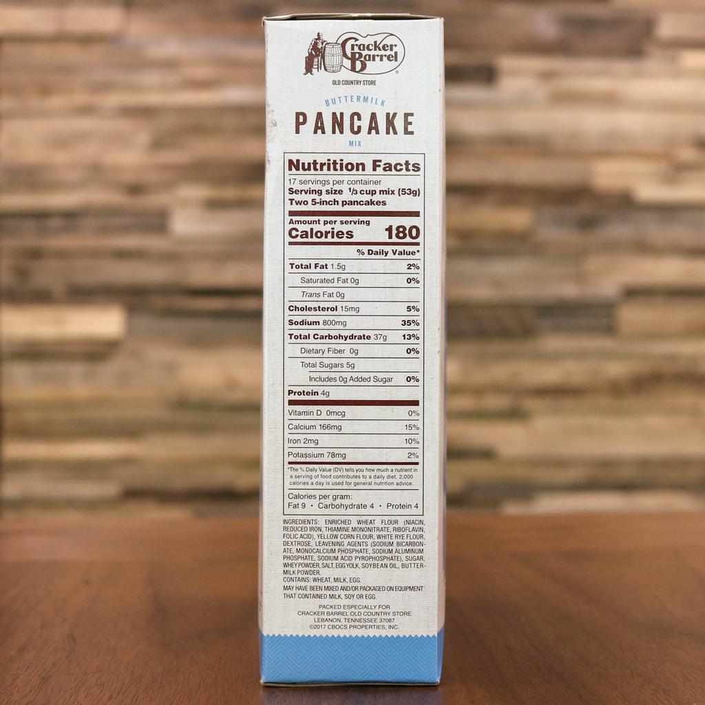 what is the calorie count of a cracker barrel pancake