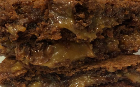 german chocolate cake mix caramel brownies