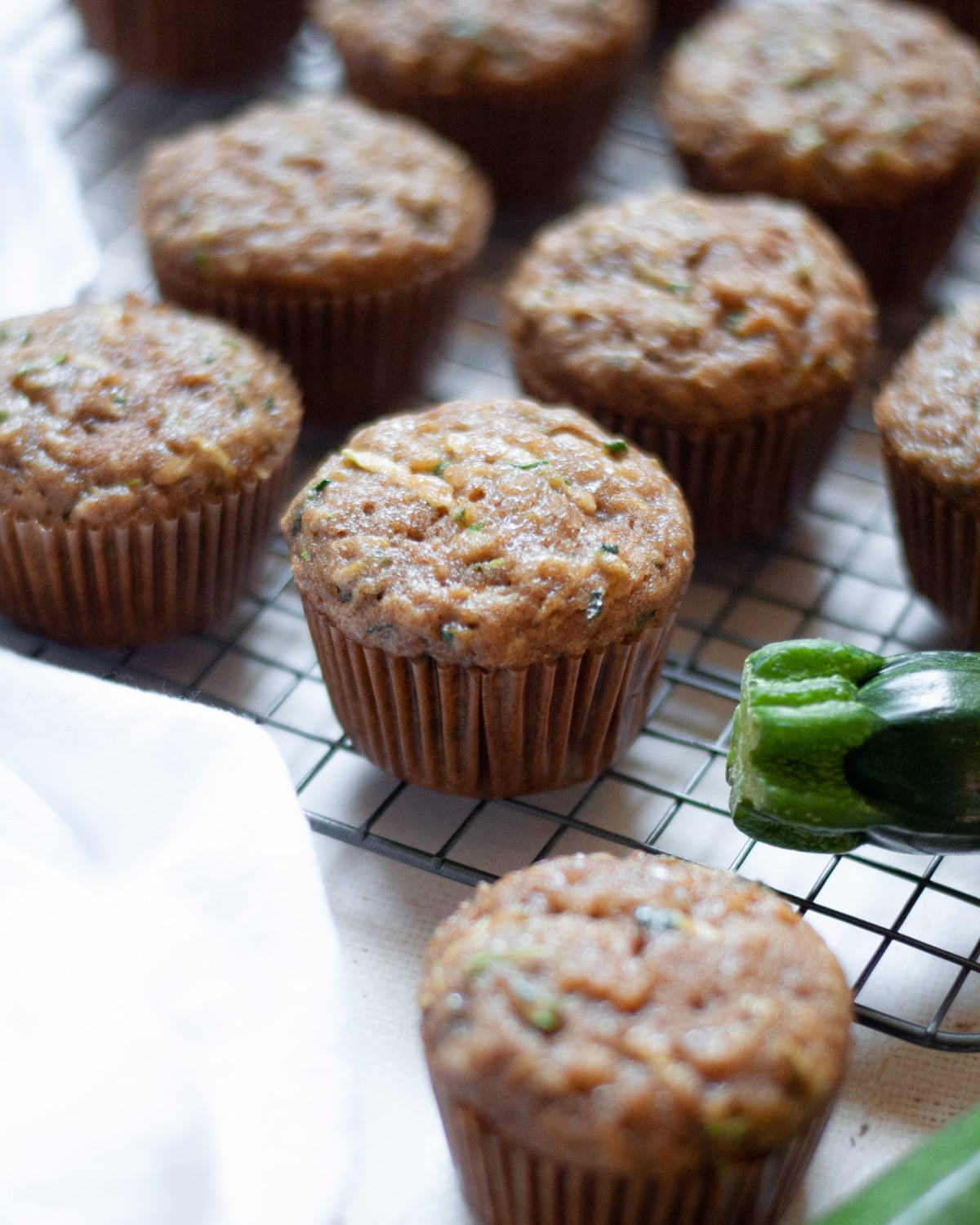 nutritious applesauce zucchini muffins