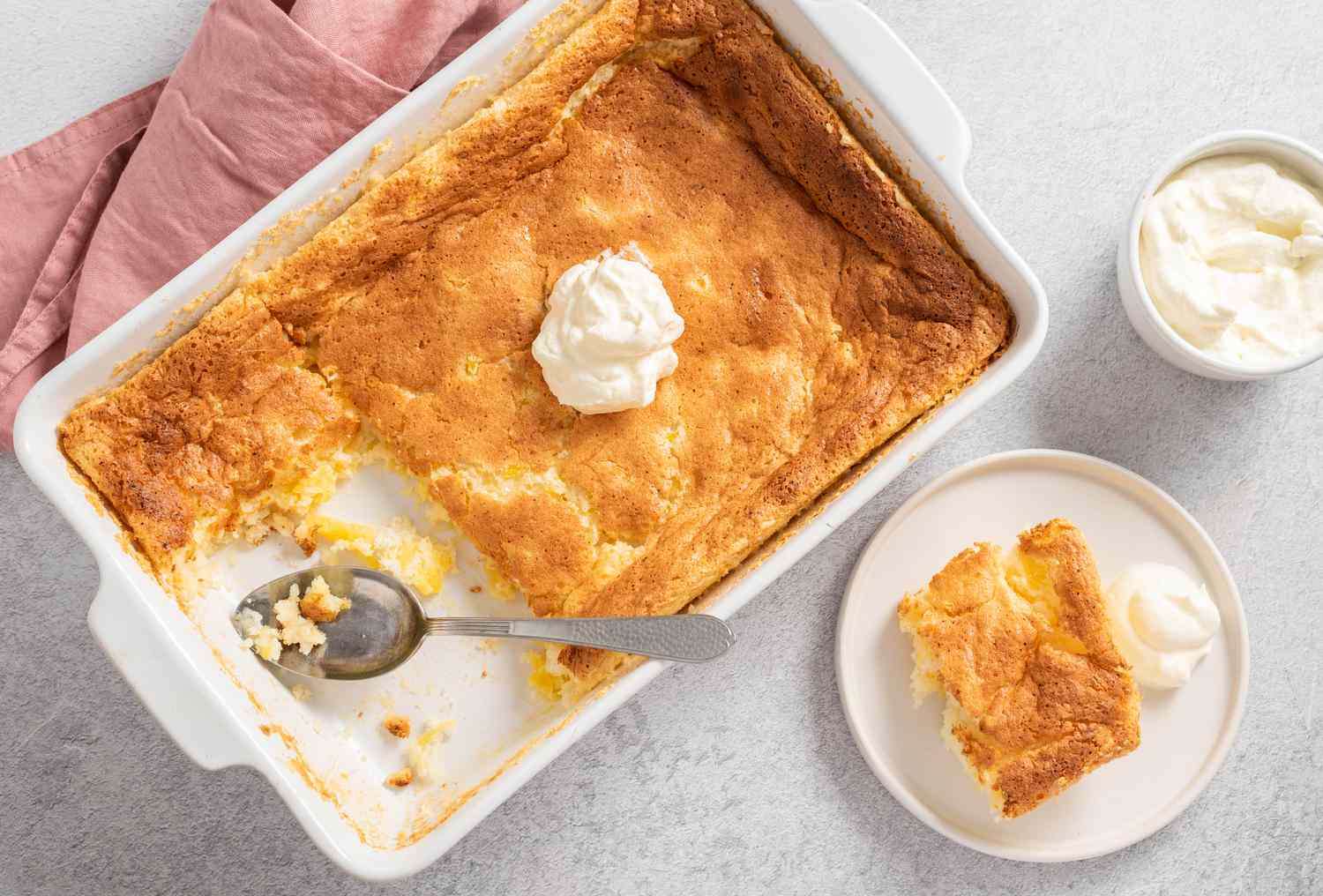 light dessert: pineapple and angel food cake recipe