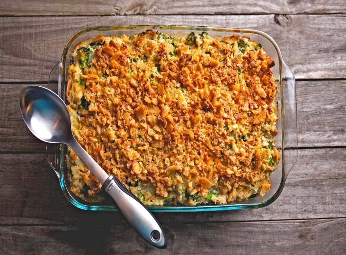 is it necessary to cook frozen broccoli before adding to a casserole