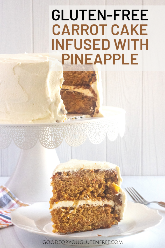 pineapple-infused carrot cake with almond flour
