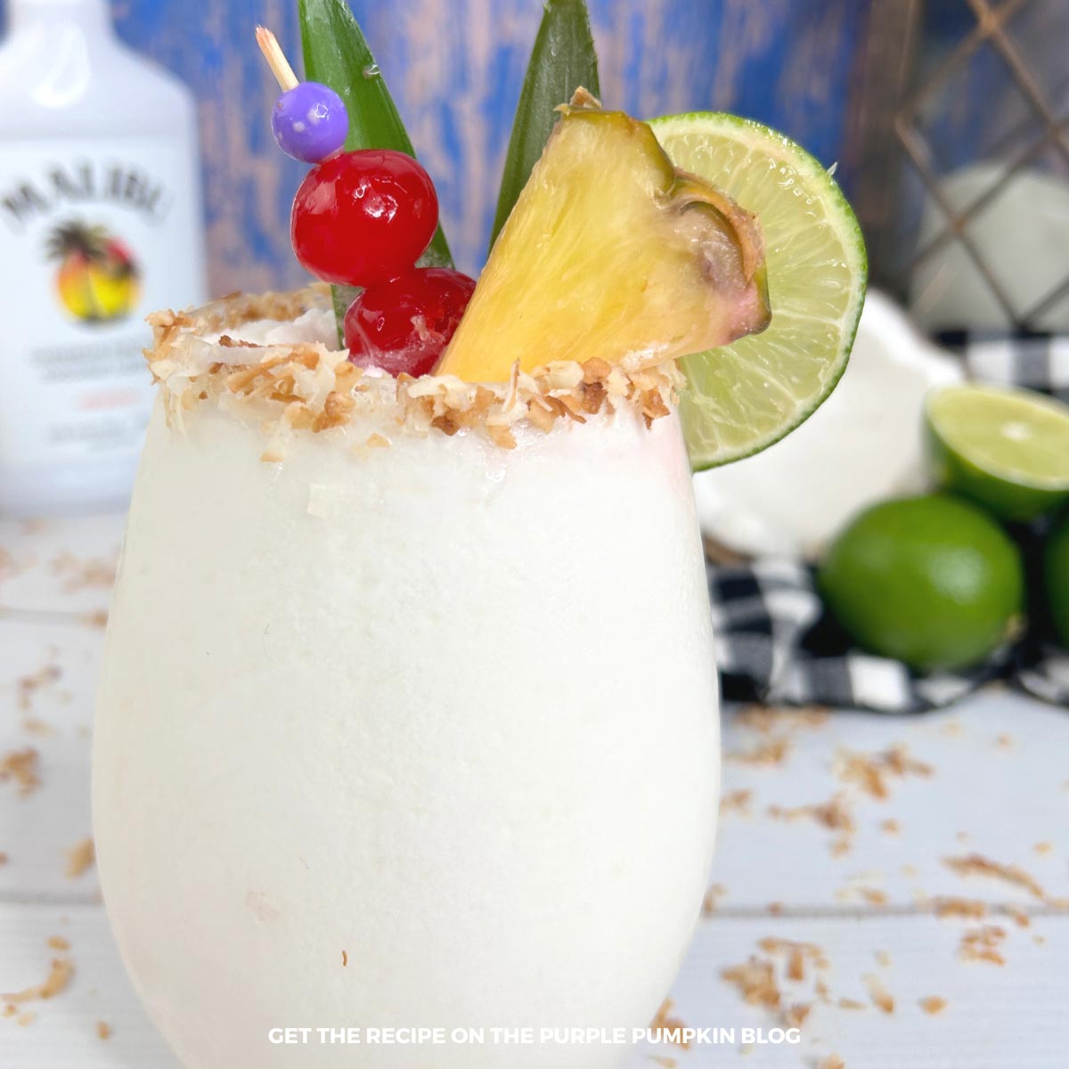Cool Down with a Frozen Pineapple Drink with Malibu Rum