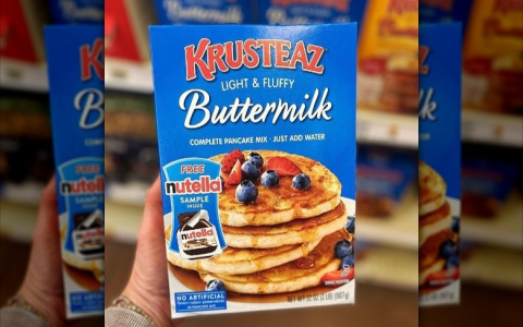 using krusteaz pancake mix to create drop biscuits
