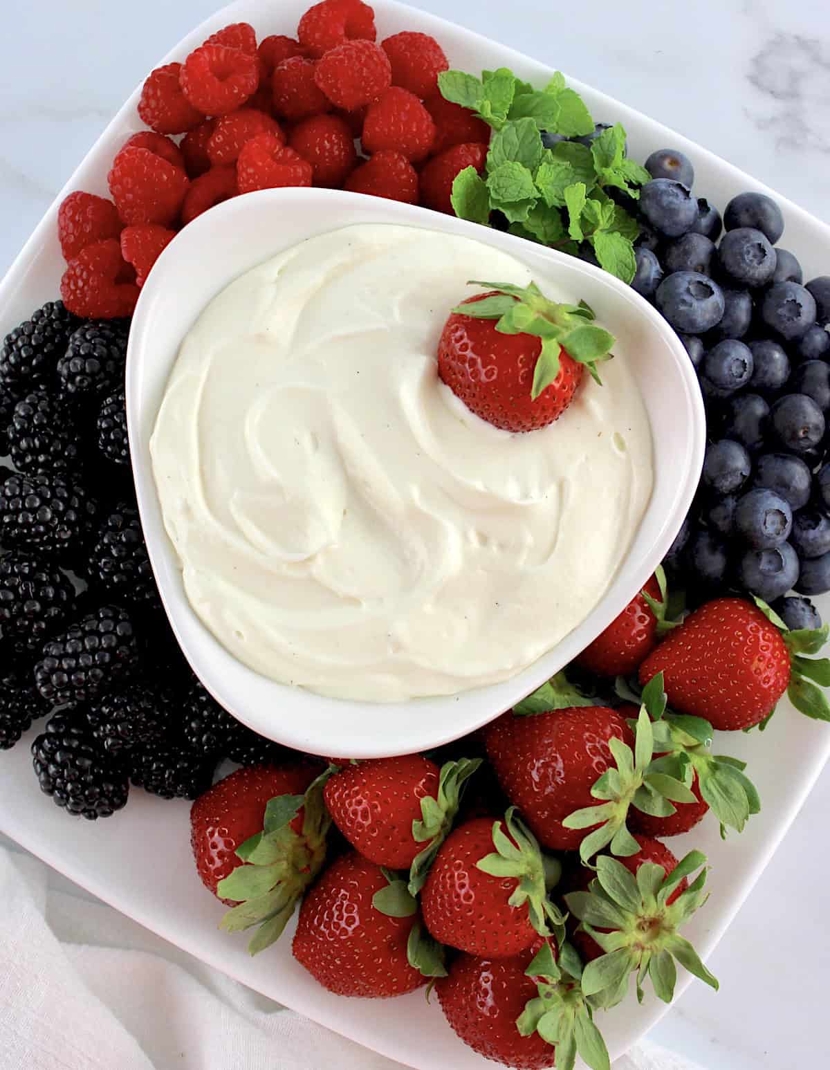 Low Carb Keto Fruit Dip with Sugar Free Pudding