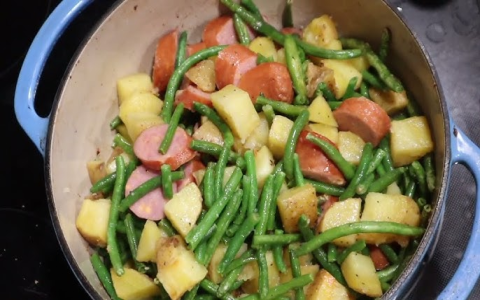 Make a Delicious Sausage Green Bean Potato Casserole: Simple Recipe